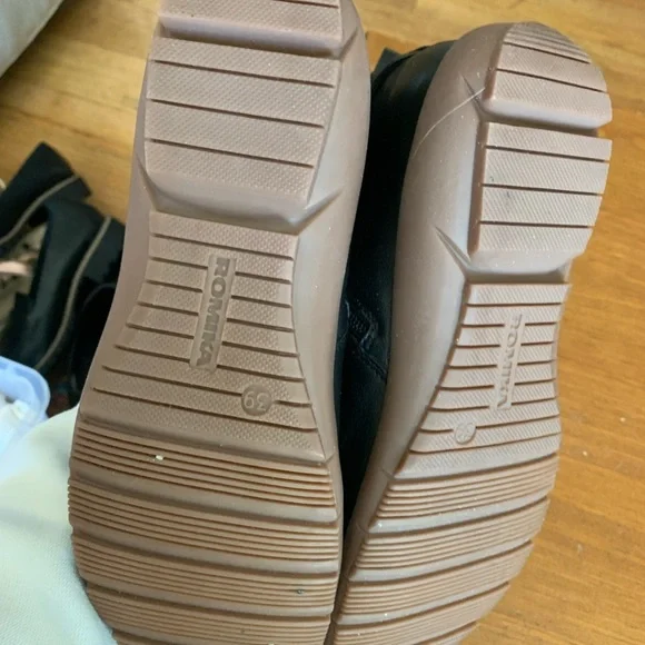 Romika Black Leather Ankle Boots - Picture 6 of 6